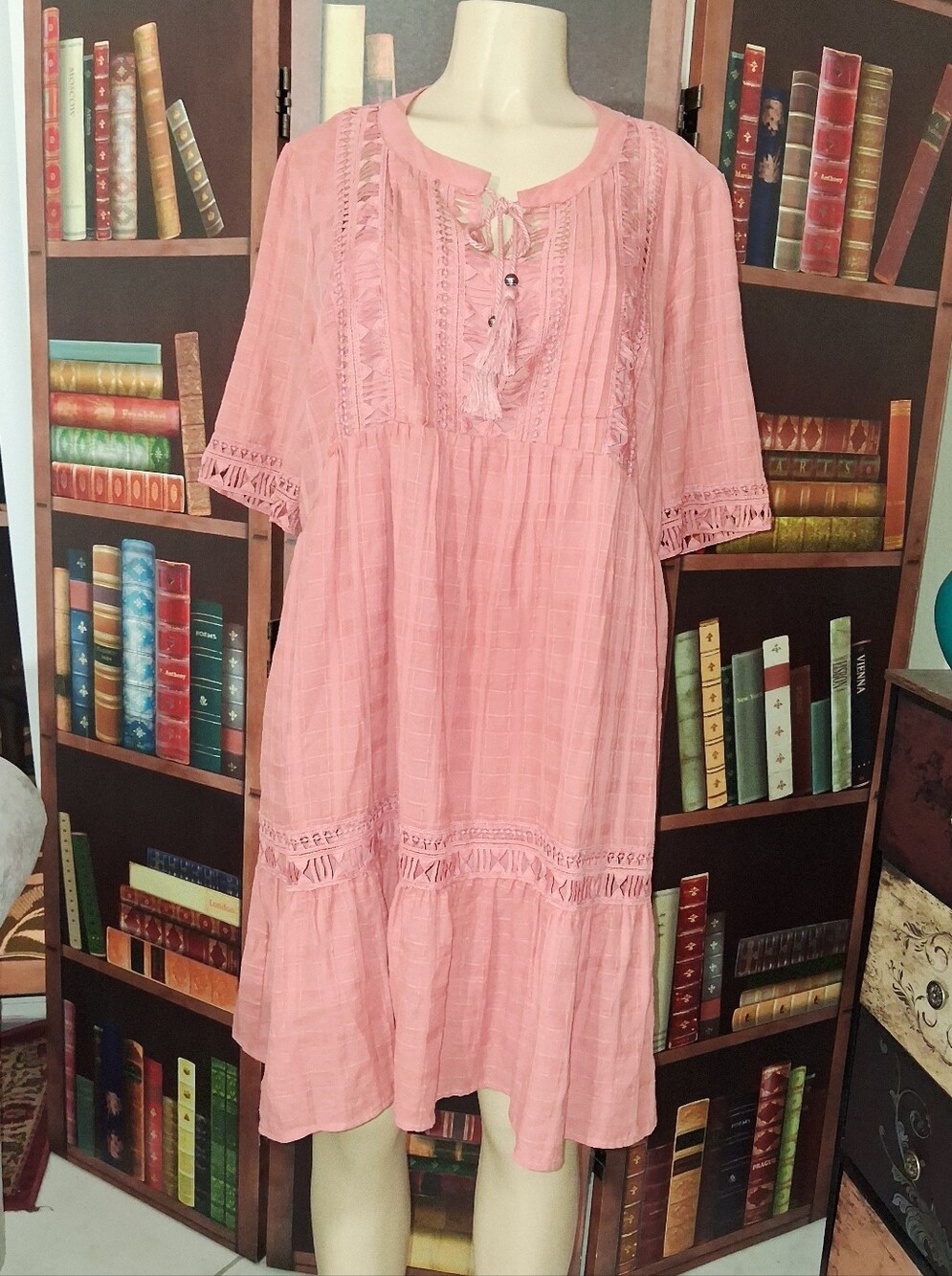 KNOX ROSE CORAL DRESS SZ XLG